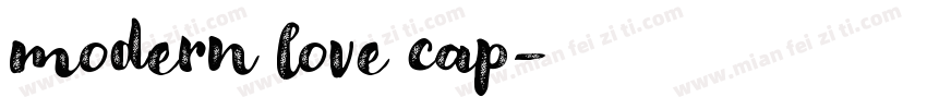 modern love cap字体转换